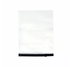 Пакет слайдер (ш) 350*450 (д), мм, 70(мкм), із чорним замком, поліетиленовий, білий матовий