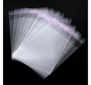 Пакети з клейкою стрічкою (д) 240*80 (ш), мм, поліпропіленові - 1 упак (100 шт)