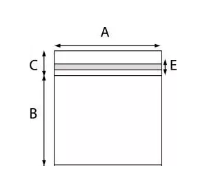 Пакети з клейкою стрічкою (д) 90*60 (ш), мм, поліпропіленові - 1 упак (100 шт)